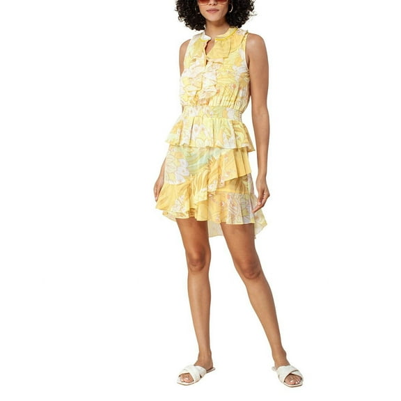Hale Bob womens  Mini Dress, m, Yellow