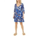 thumbnail image 1 of Hale Bob womens  V Neck Mini Dress Printed, l, 1 of 3