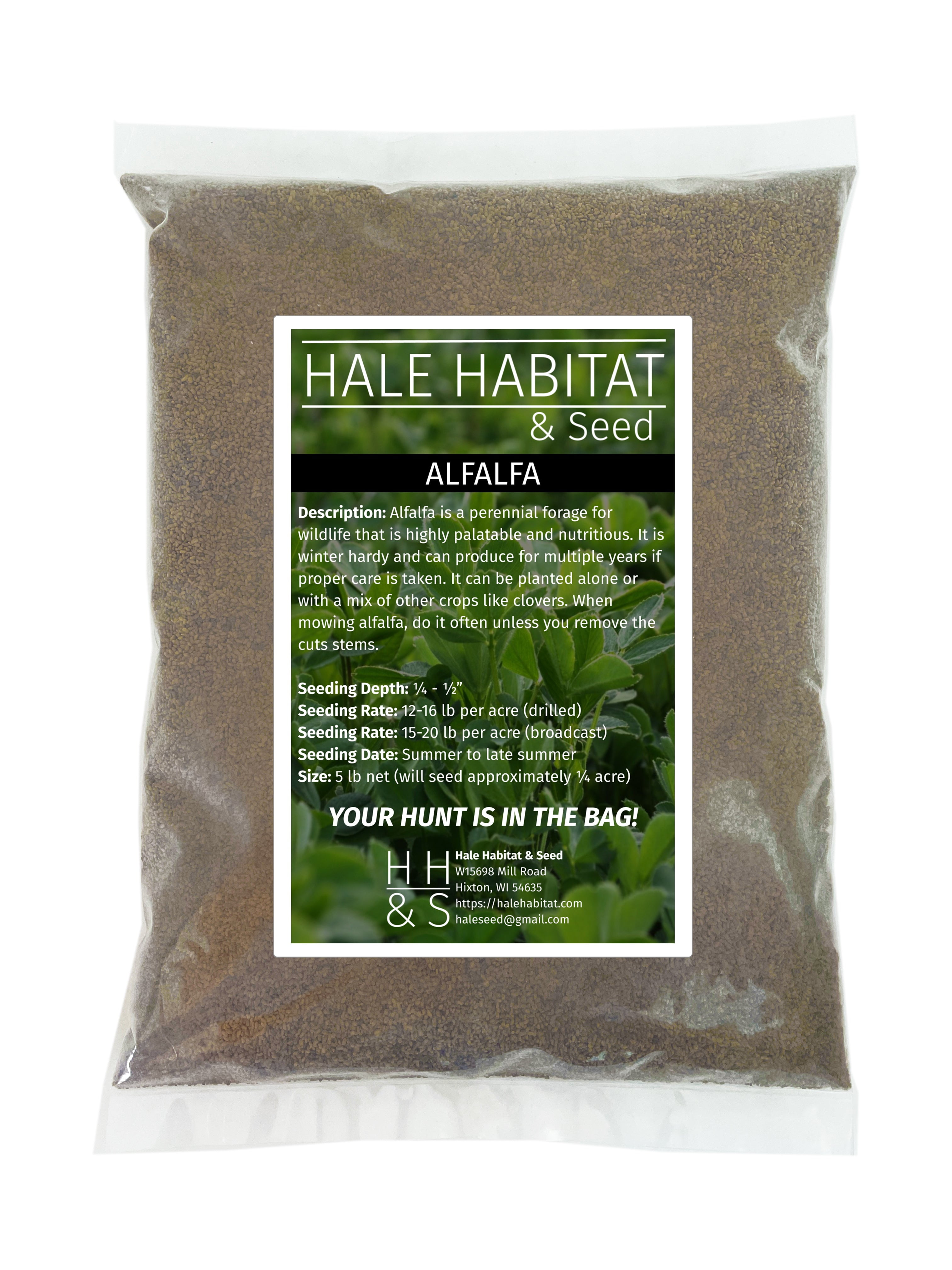 Hale Habitat & Seed Alfalfa Food Plot Seed, 5 lbs