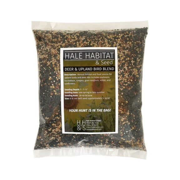 Hale Habitat & Seed Deer & Upland Bird Blend Food Plot Seed Mix, 1/4 Acre