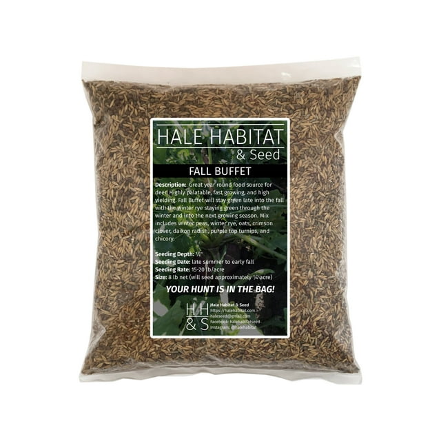 Hale Habitat & Seed Fall Buffet Food Plot Seed Mix, Highly Attractive