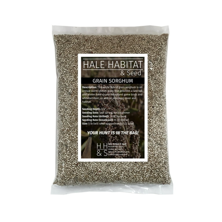 Hale Habitat &amp; Seed Grain Sorghum Food Plot Seed, 5 lbs - Walmart.com