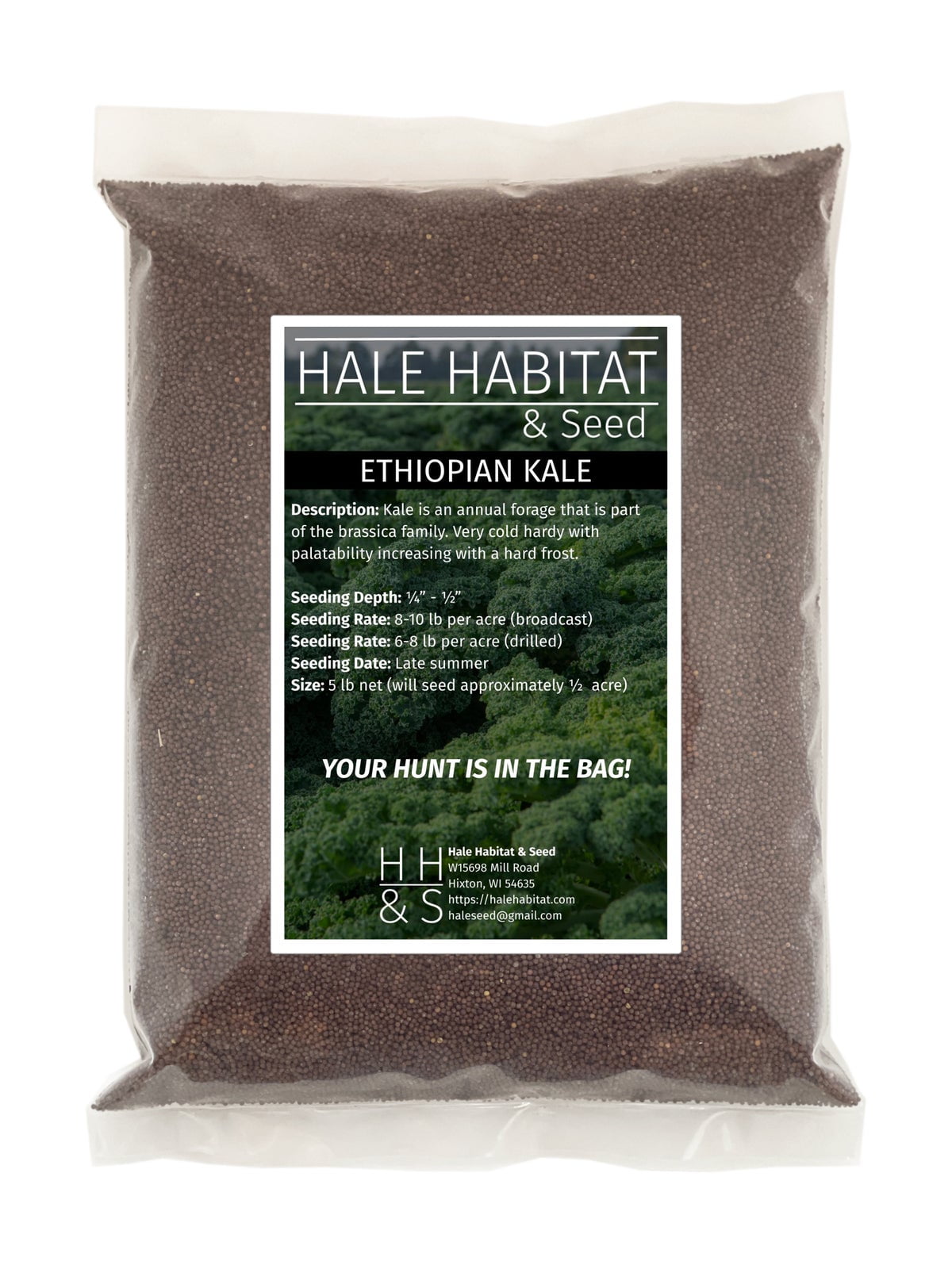 Hale Habitat & Seed Kale Food Plot Seed, 5 lbs