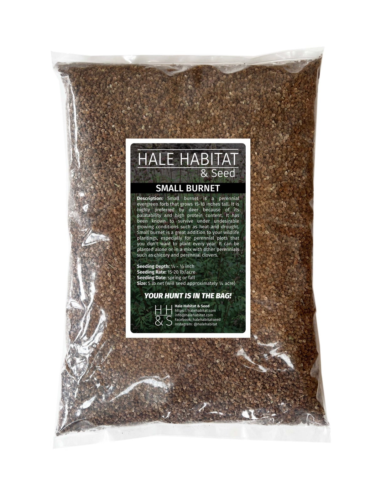 Hale Habitat & Seed Small Burnet Food Plot Seed, 5 lbs