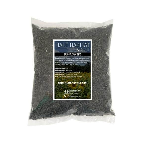 Hale Habitat & Seed Sunflower Food Plot Seed, 5lbs
