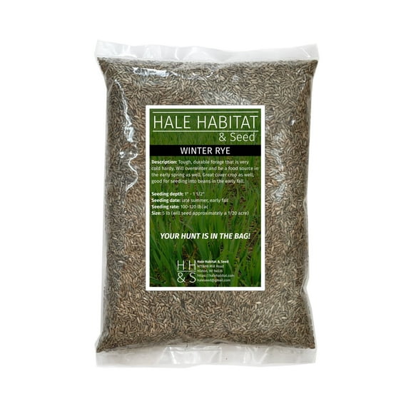 Hale Habitat & Seed Winter Rye Food Plot Seed, 5 lbs