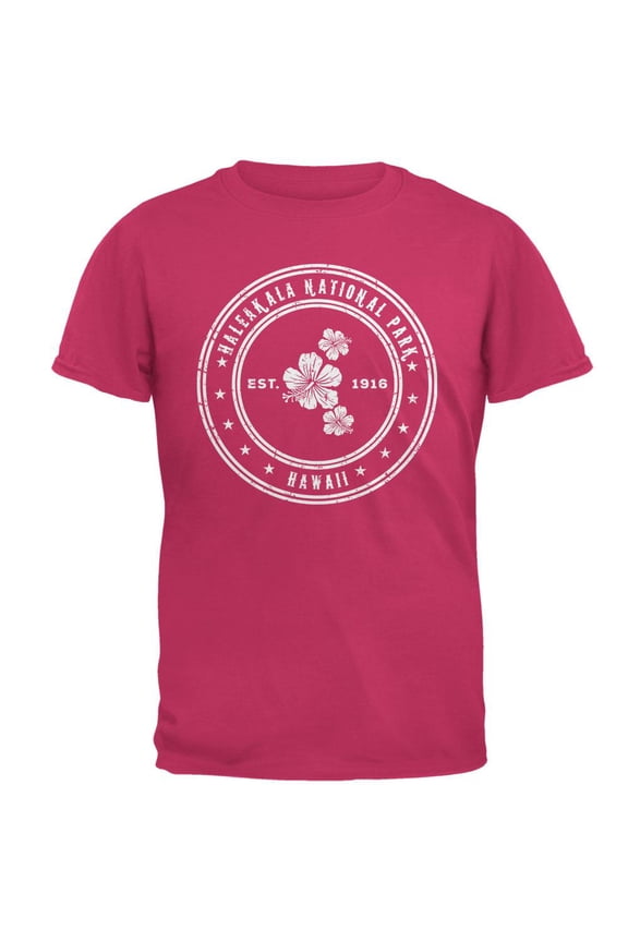 Haleakala National Park Pink Adult T-Shirt - Medium