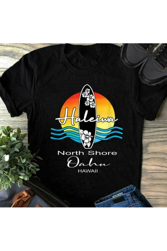 Haleiwa North Shore Oahu Hawaii Surfer Paradise Souvenir T-Shirt
