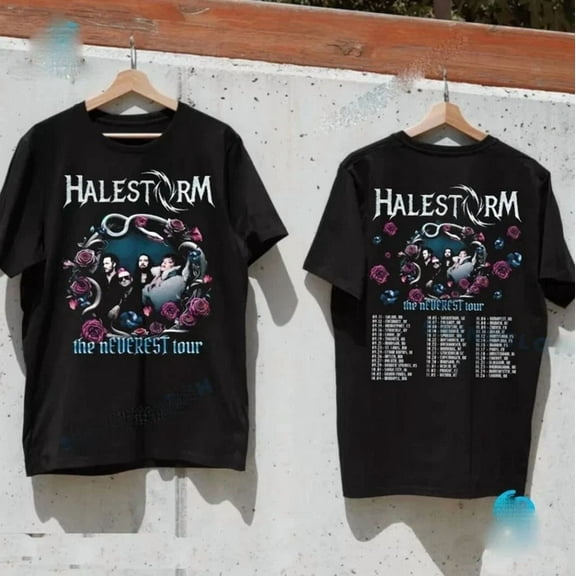 Halestorm The Neverest Tour 2025 Dates Unisex T-shirt All Size S-5XL Fan Gift