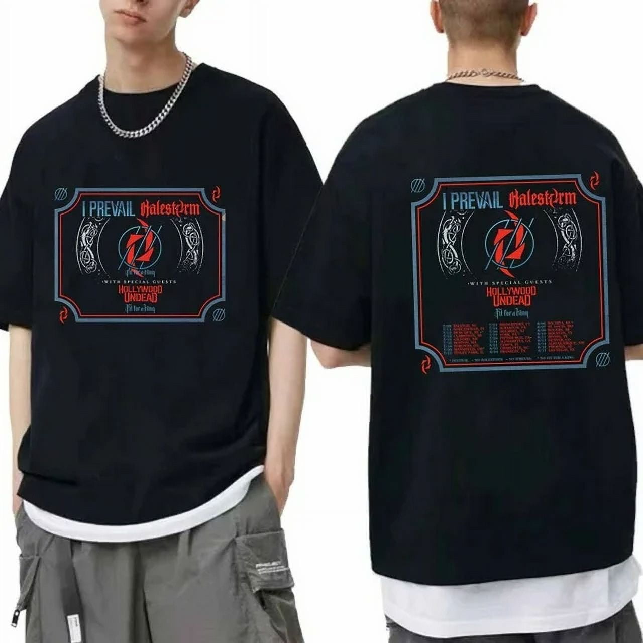 Halestorm and I Prevail 2024 Tour Shirt Halestorm Band Fan Shirt I