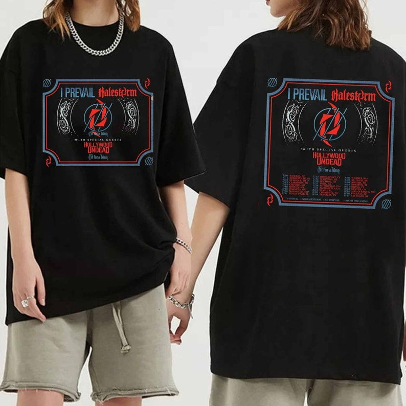 Halestorm and I Prevail 2025 Tour Shirt, Halestorm Band Fan Shirt, I