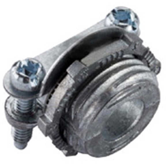 Halex 05711B 0.37 in. Flexible Metal Conduit Clamp Combination Connector - 50 Count