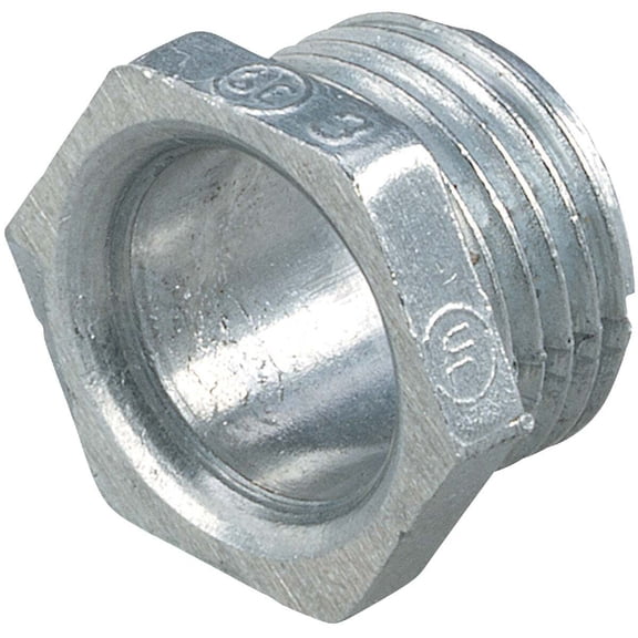 Halex 07012 Conduit Chase Nipple, Zinc