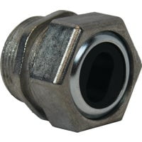 Halex 08212B Watertight Connector, 1-1/4 in Hub, Compression, Zinc