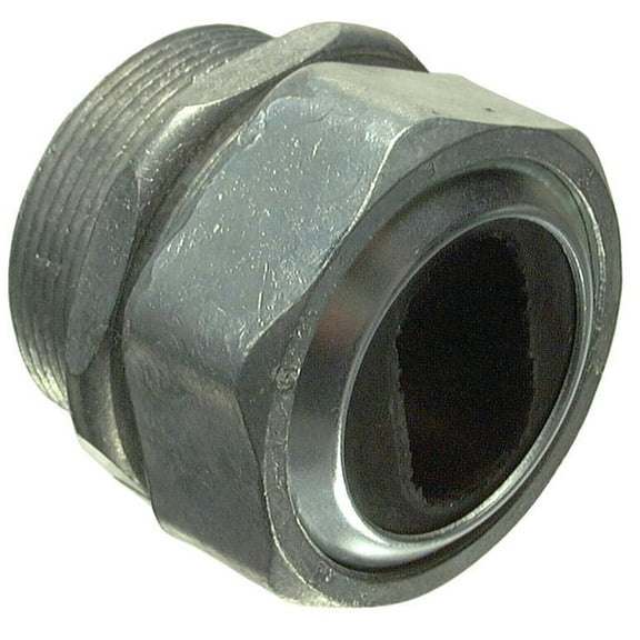 Halex 09215 Watertight Connector, 1-1/2 in Hub, Compression, Zinc