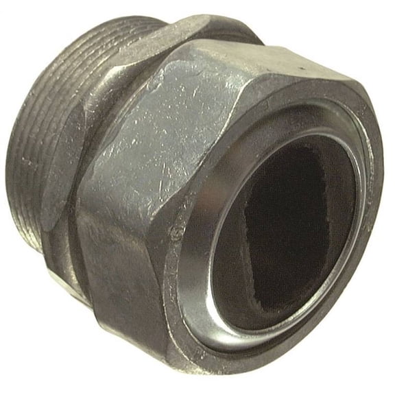 Halex 09215 Watertight Connector, 1-1/2 in Hub, Compression, Zinc