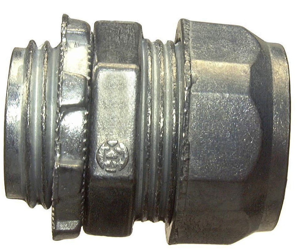 Halex 1/2-Inch Liquidtight Coupling – PVC, Gray, For LFNC Conduit, Indoor/Outdoor Use, UL & CSA Listed (Model 97451)