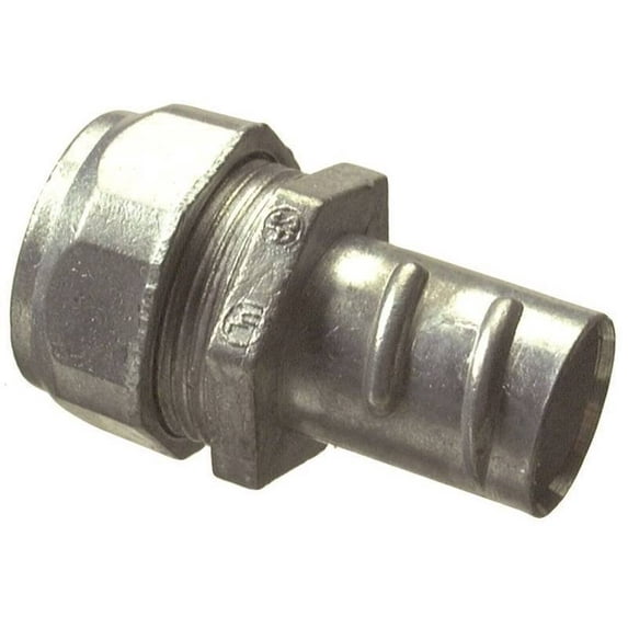 Halex 20491 EMT-to-Flex Coupling, 1/4 in, Zinc-Plated