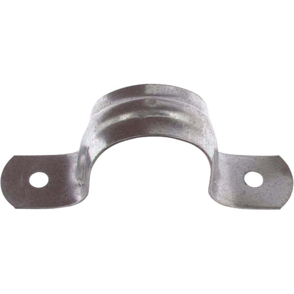 Halex 26126 2 in. Rigid 2-Hole Conduit Straps - Pair Galvanized