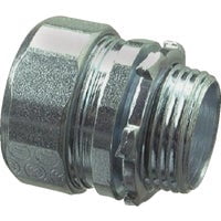 Halex 26351 Rigid Conduit Connector, 1/2 in Compression, 1.17 in OD, Steel