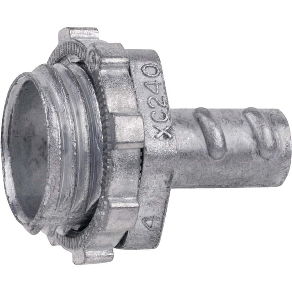 Halex/Scott Fetzer Screw-In Armored Cable/Flexible Metallic Conduit Connector - Zinc - 1 Pc