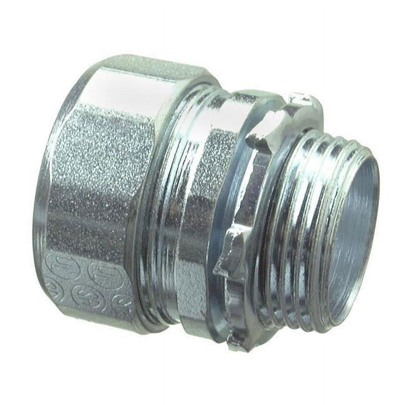 Halex 63512 Galvanized Steel Rigid Compression Connector 1.25 in