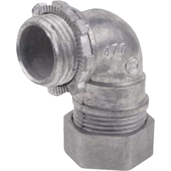 HALEX/SCOTT FETZER 1/2-Inch 90 Degree Compression Connector for Electrical Metallic Tubing 90291