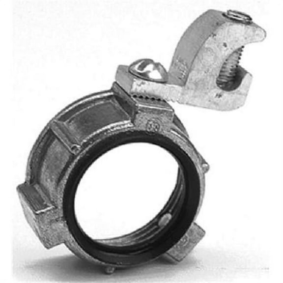 Halex Metallic Grounding Bushing Split Collar - Insulated - 1-1/4 In, Silver