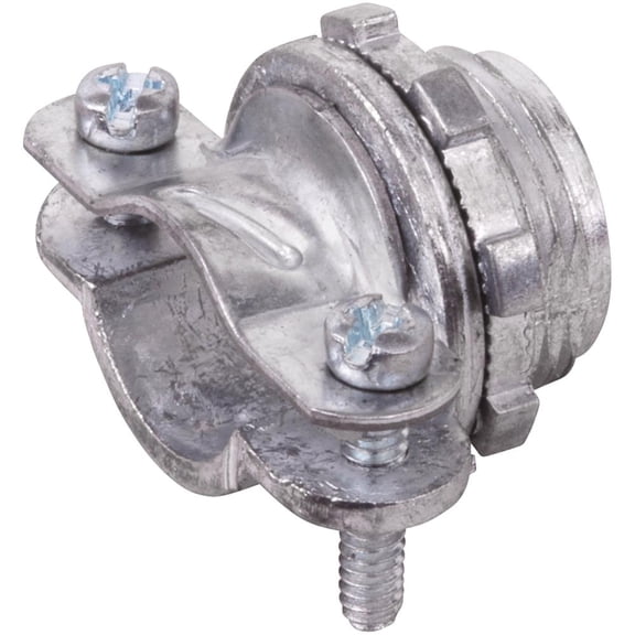 Halex Box Connector Clamp Connector NC3025 - Die Cast-Zinc - 5 Pack, 3/4"