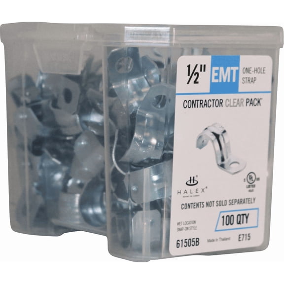 Halex EMT 1-Hole Conduit Strap - Pack of 2