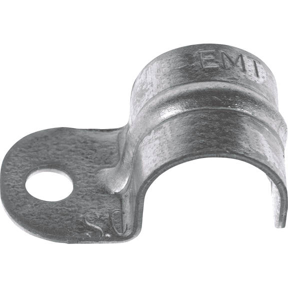 Halex EMT 1-Hole Conduit Strap - Single Pack Indoor & Outdoor Use, NEC-Compliant