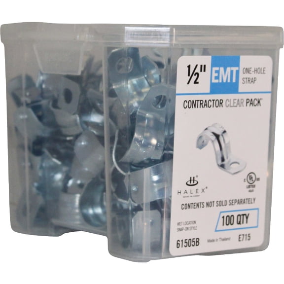 Halex EMT 1-Hole Conduit Strap - Single Pack