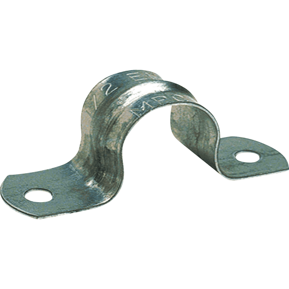 Halex EMT 2-Hole Conduit Strap - Single Pack Indoor & Outdoor Use, NEC-Compliant