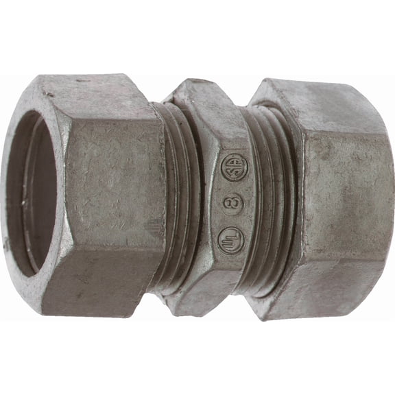 Halex Electrical - Halex EMT Compression Conduit Coupling - Pack of 12  Indoor & Outdoor Use, NEC-Compliant