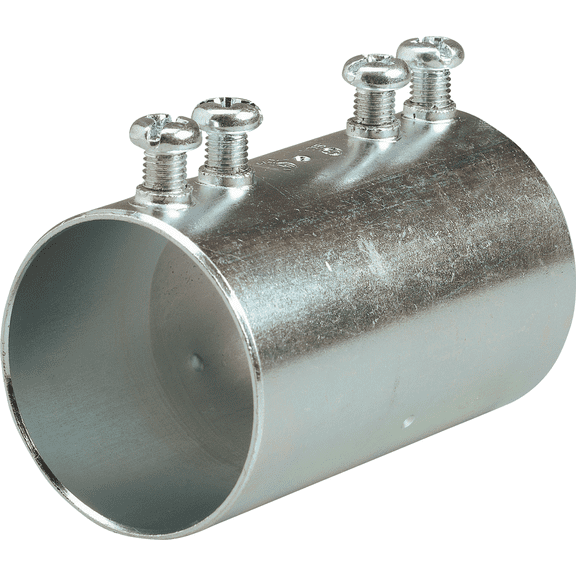Halex EMT Set Screw Conduit Coupling - Single Pack Indoor & Outdoor Use, NEC-Compliant