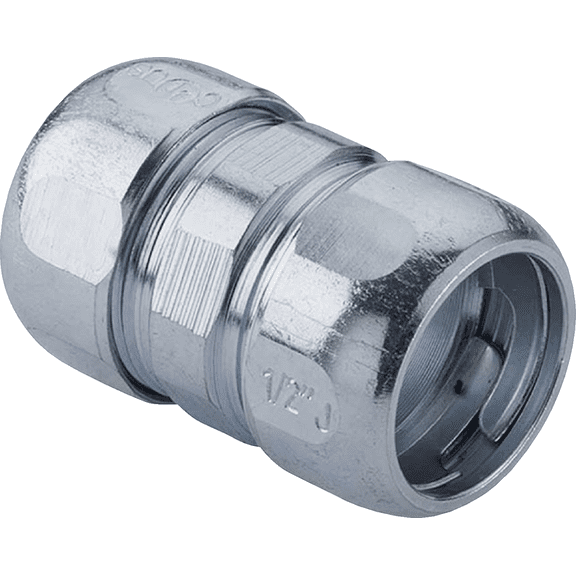 Halex Rigid Compression Conduit Coupling - Pack of 12 Indoor & Outdoor Use, NEC-Compliant