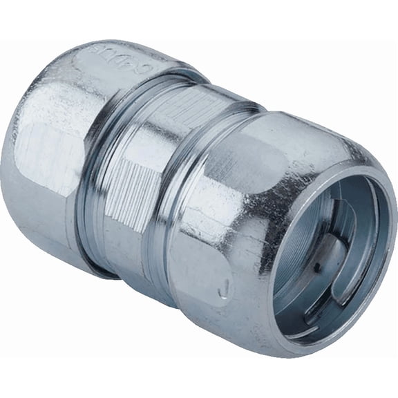 Halex Rigid Compression Conduit Coupling - Pack of 2 Indoor & Outdoor Use, NEC-Compliant