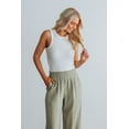 thumbnail image 1 of Haley Ribbed Tank - Ivory, 1 of 5