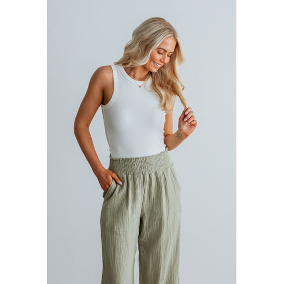 Haley Ribbed Tank - Ivory