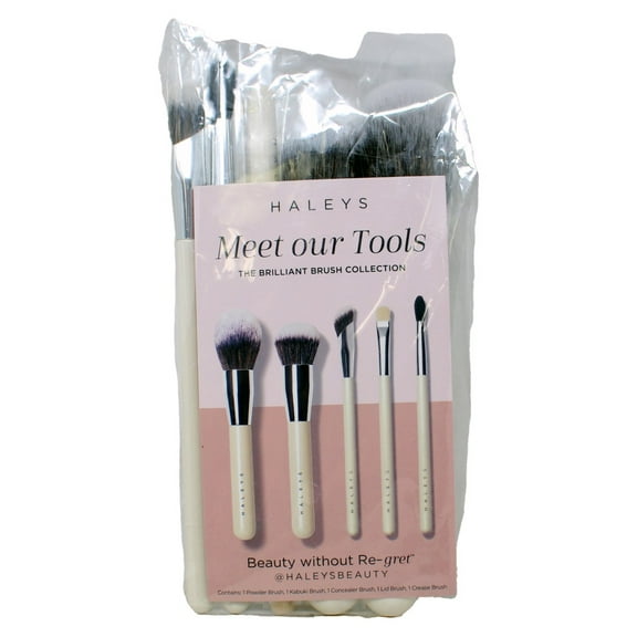 Haleys Meet Our Tools The Brilliant Brush Collection 5 Piece Makeup Brush Set