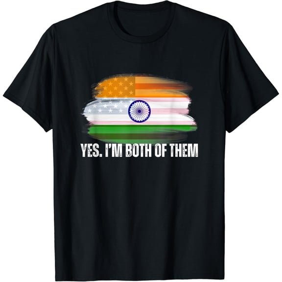 Half American Half Indian Roots - USA India Flag DNA T-Shirt mens t shirt，black，women，funny，misfits，men，journey