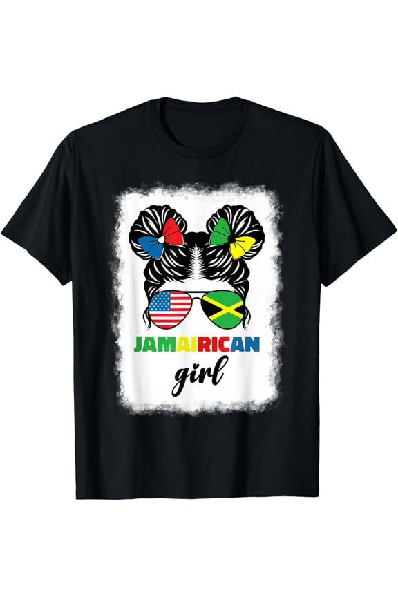Half American Jamaican America Jamaica Flag Kids Jamairican T-Shirt mens t shirt,black,women,funny,misfits,men,journey