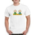thumbnail image 1 of Half And Half T-Shirt Men -Wilfred Hildonen Designs, Male 4X-Large, 1 of 4