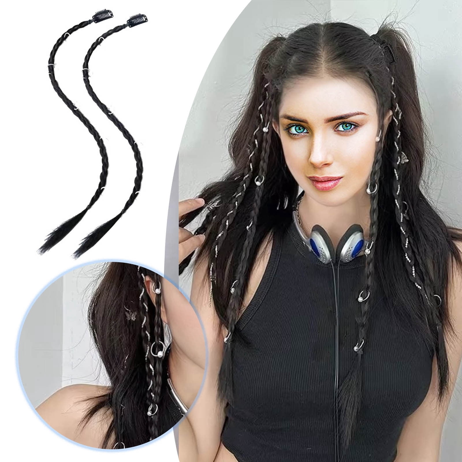 Half And Wig Lace Wig Long Hair Frontal Hair Bundles Dark Wig Cover The