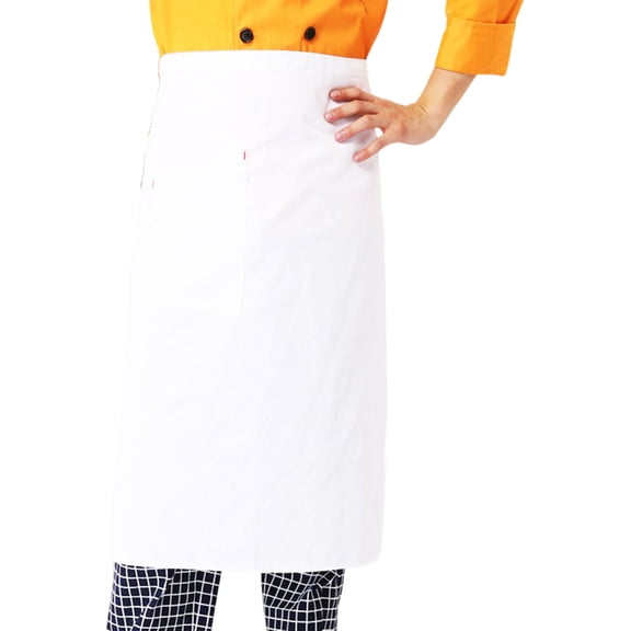 Half Apron for Waiters, Adjustable Waist Chef Work Apron with Pockets, Professional Bistro Coffee Shop Catering Apron, Unisex