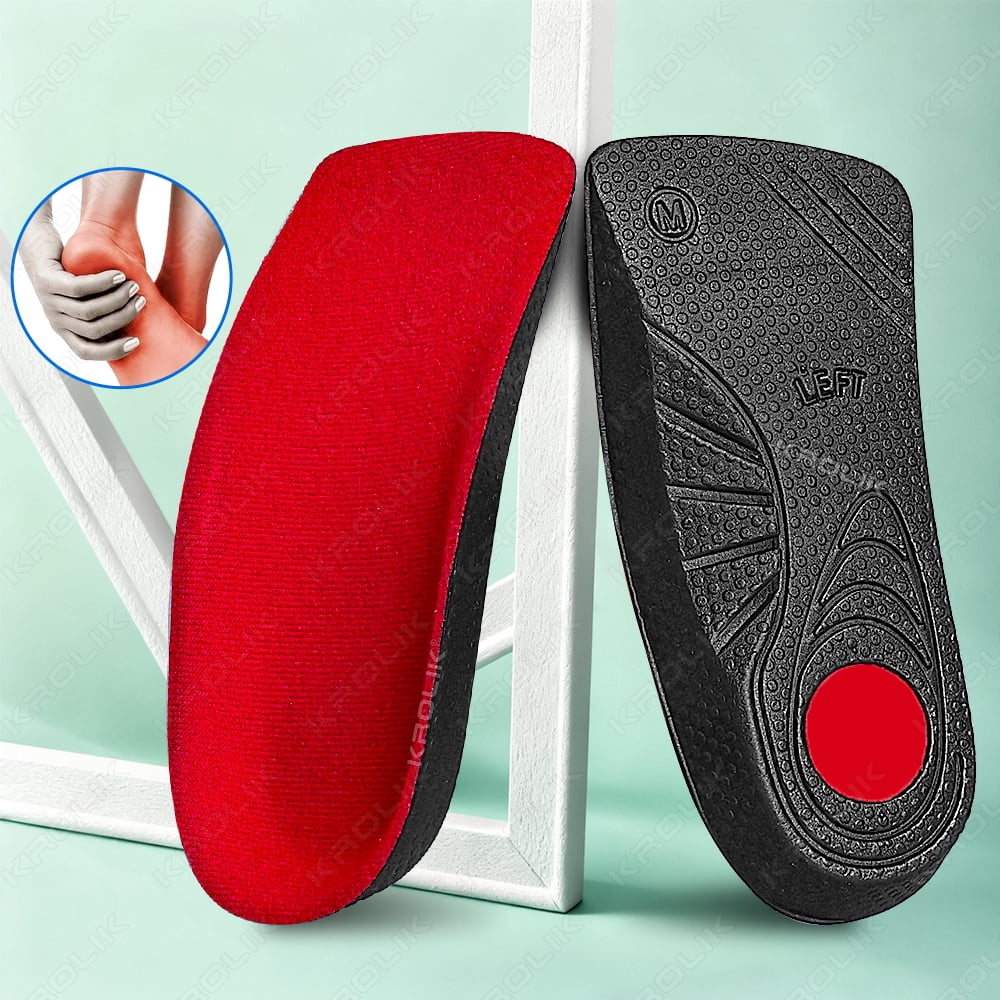 Half Arch Support Orthopedic Insole Flat Foot Orthotic Insoles Insert ...
