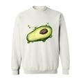 thumbnail image 1 of Half Avocado With Paint Blots  Sweatshirt Women -Image by Shutterstock, Female 3X-Large, 1 of 4