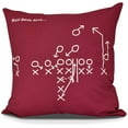 thumbnail image 1 of Half Back Dive Geometric Print Outdoor Pillow, 1 of 1