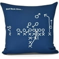 thumbnail image 1 of Half Back Dive Geometric Print Outdoor Pillow, 1 of 1
