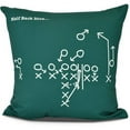 thumbnail image 1 of Half Back Dive Geometric Print Outdoor Pillow, 1 of 1